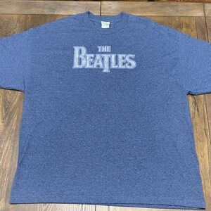 3/$20 The Beatles Blue Short Sleeve Tee Vintage Style